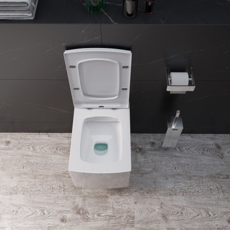 Унитаз подвесной Grossman Санфаянс GR-4460S белый глянцевый с сиденьем микролифт безободковый каскадный смыв